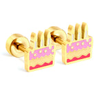 Kids Birthday Cake Earring